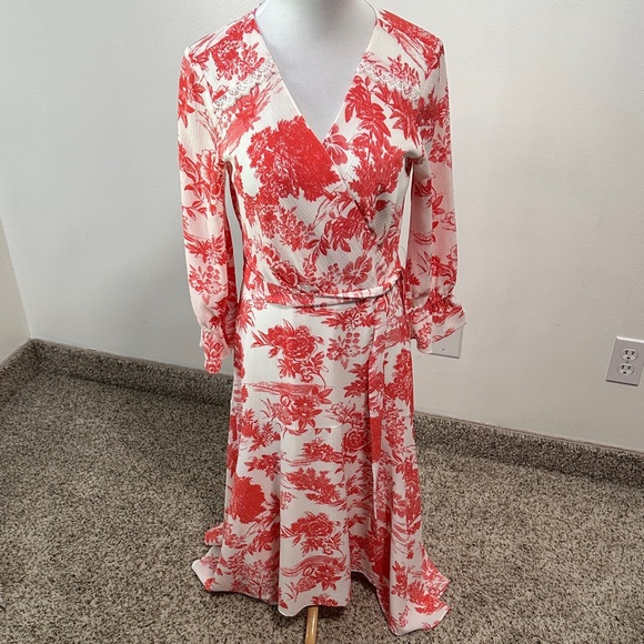 🌴 Tahari Arthur S. Levine Wrap Style Maxi Dress - Picture 1 of 5